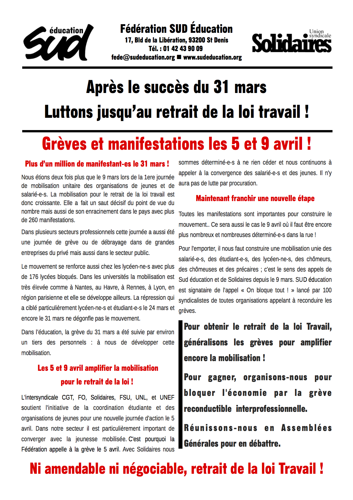 tract SUD Educ
