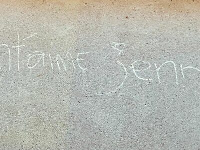 Graffiti à Fécamp en 2022 : Cht'aime Jenny