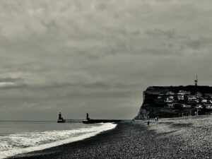 Plage de Fécamp en janvier 2024