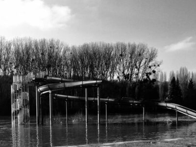 Piscine inondée à Physiopolis en 2013